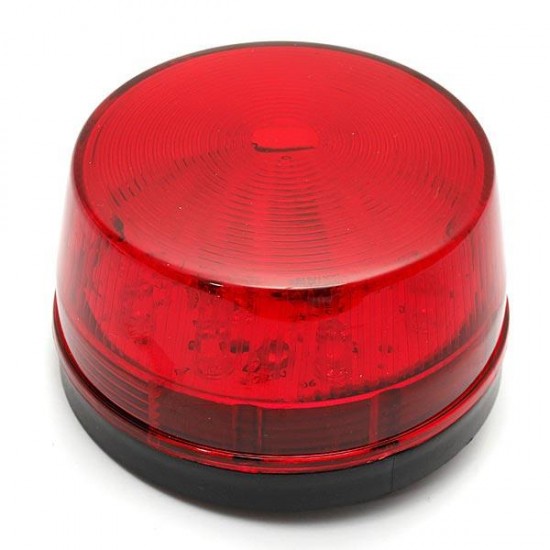 12V Security Alarm Strobe Signal Warning Lamp Blue Red Flashing Light