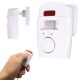 2 In 1 Motion Wireless Infrared Security Alarm Chime Alarm Home Detector with Remote Control+Holder