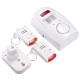 2 In 1 Motion Wireless Infrared Security Alarm Chime Alarm Home Detector with Remote Control+Holder