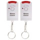 2 In 1 Motion Wireless Infrared Security Alarm Chime Alarm Home Detector with Remote Control+Holder