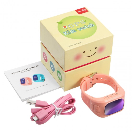 Anti Lost Children Kids Smart GPS+LBS+WIFI Tracker Wrist Watch SOS Call Phone