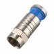 10Pcs F Male Plug Connectors Compression for RG59 Coaxial Cable RG6