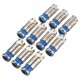 10Pcs F Male Plug Connectors Compression for RG59 Coaxial Cable RG6