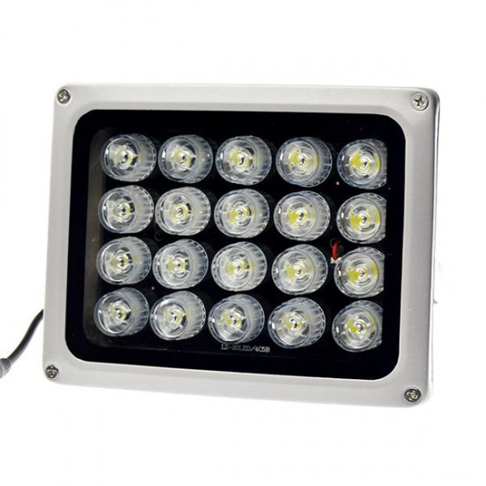 12V 20Pcs IR LEDs Array Illuminator Infrared Lamp IP65 850nm Waterproof Night Vision for CCTV Camera