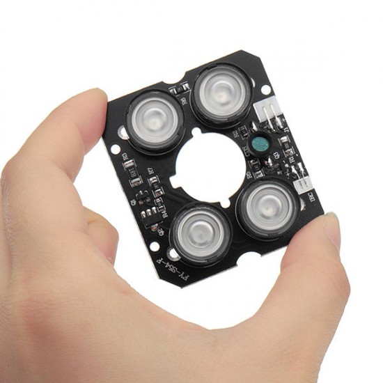 2Pcs 4 Array IR LEDs IR Infrared Illuminator Board for Security Bullet Indoor Outdoor CCTV Camera 2Pcs 4 Array IR LEDs IR Infrared Illuminator Board for Security Bullet Indoor Outdoor CCTV Camera