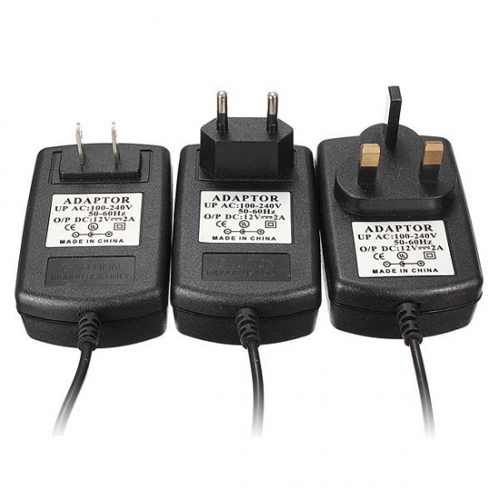 AC DC 12V 2A Power Supply Adapter Charger For CCTV Security Camera AC DC 12V 2A Power Supply Adapter Charger For CCTV Security Camera