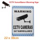 CCTV Warning Sign Security Video Surveillance Camera Safety Sign Reflactive Metal CCTV Warning Sign Security Video Surveillance Camera Safety Sign Reflactive Metal
