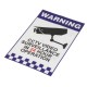 Warning CCTV Security Surveillance Camera Decal Sticker Sign 66mmx100mm Internal