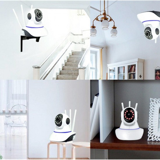 1080P 360° Panoramic Wireless Wifi Security IP Camera Monitor Night Vision CCTV