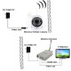 1.2G CCTV Camera 30 LED IR Night Vision Outdoor Wireless CMOS Camera Audio/Video Receiver