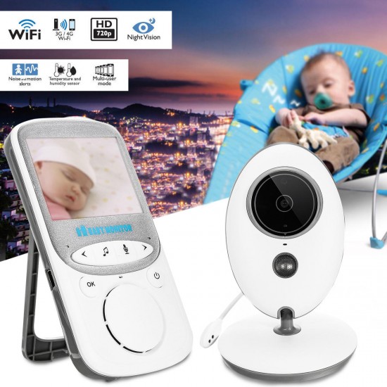 2.4G Digital Wireless Night Vision LCD Audio Video Security Camera Baby Monitor