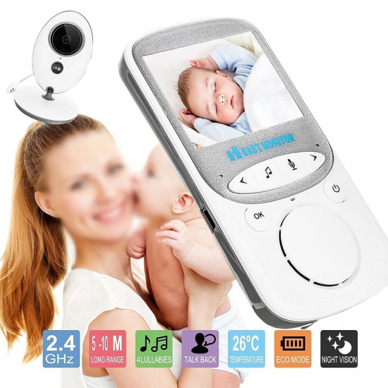 2.4G Digital Wireless Night Vision LCD Audio Video Security Camera Baby Monitor