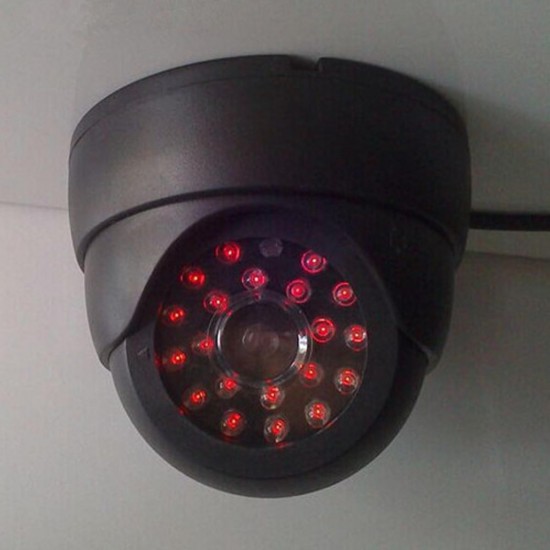 25 LED IR Color Night Video Dome Fake CCTV Camera Home Security Surveillan