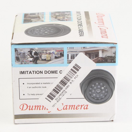 25 LED IR Color Night Video Dome Fake CCTV Camera Home Security Surveillan