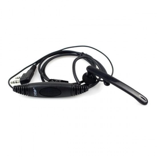 2 Pin Ear Earpiece Microphone PTT Headset for Baofeng Walkie Talkie UV-5R 777 888s Kenwood Puxing Wouxun HYT