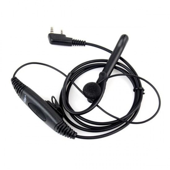 2 Pin Ear Earpiece Microphone PTT Headset for Baofeng Walkie Talkie UV-5R 777 888s Kenwood Puxing Wouxun HYT