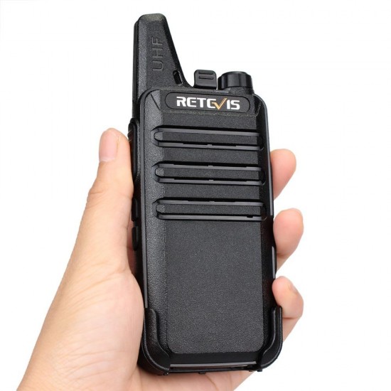 2Pcs Retevis RT22 Walkie Talkie Mini Transceiver UHF 2W VOX CTCSS DCS USB Charging Two Way Radio Communicator