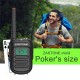 2Pcs Zastone mini9 Walkie Talkie UHF 400-470MHz Two Way Radio FM Transceiver Communicator Radio