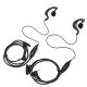2pcs G Shape Clip Ear Headset Earpiece for Motorola Talkabout Radio Walkie 2.5mm