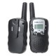 2pcs T-388 0.5W UHF Auto Multi-Channels Mini Radios Walkie Talkie Black