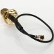 DANIU 10cm PCI U.FL / IPX to RP-SMA Female Jack Pigtail Cable