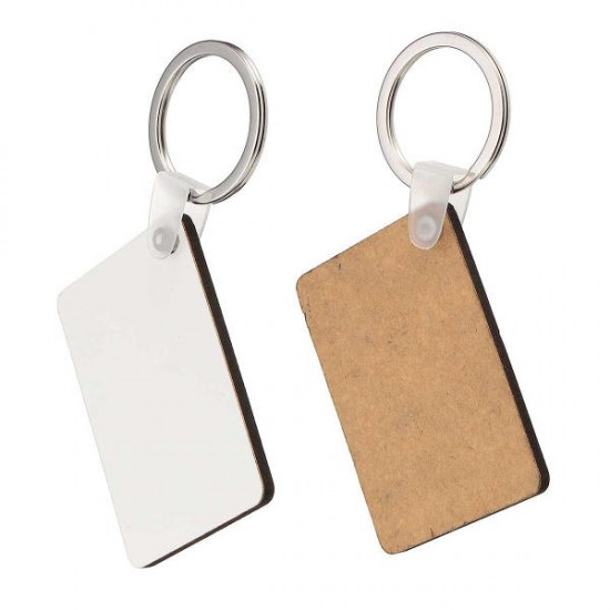 10x Rectangle Blank MDF Board Key Ring Heat Transfer Printing Key Rings For Heat Press Machine 10x Rectangle Blank MDF Board Key Ring Heat Transfer Printing Key Rings For Heat Press Machine
