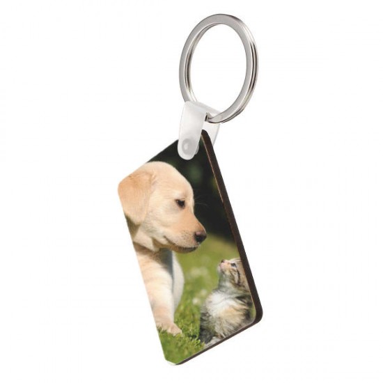 10x Rectangle Blank MDF Board Key Ring Heat Transfer Printing Key Rings For Heat Press Machine 10x Rectangle Blank MDF Board Key Ring Heat Transfer Printing Key Rings For Heat Press Machine