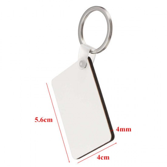10x Rectangle Blank MDF Board Key Ring Heat Transfer Printing Key Rings For Heat Press Machine 10x Rectangle Blank MDF Board Key Ring Heat Transfer Printing Key Rings For Heat Press Machine