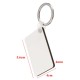 10x Rectangle Blank MDF Board Key Ring Heat Transfer Printing Key Rings For Heat Press Machine