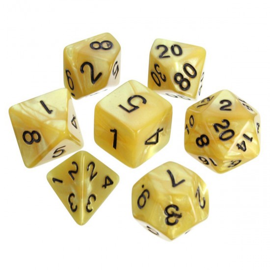 42pcs Polyhedral TRPG Game Dice Sets 4D 6D 8D 10D 12D 20D Multi side