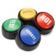 4pcs NO YES MAYBE SORRY Sound Button Event Game Party Tools Holiday Supplies