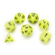 7 Pcs Luminous Polyhedral Dices Multi-sided Dice Set Polyhedral Dices With Dice Cup RPG Gadget