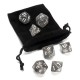 7 Pcs TRPG Polyhedral Dice RPG Dice Set Gadget With Bag