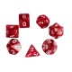 7Pcs Multisided Dice Holder Polyhedral Dices PU Leather Folding Rectangle Tray for RPG