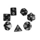 7Pcs Multisided Dice Holder Polyhedral Dices PU Leather Folding Rectangle Tray for RPG