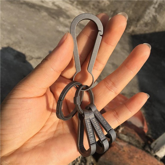 BANG TI H1 37mm Titanium Quick Release Keychain Belt Loop Hook Key Clip