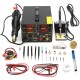 110V 800W 4 In 1 909D+ Rework Soldering Station Power Supply Hot Heat Air Gun Soldering Iron Kit