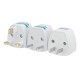 10A 250V Travel Universal Power Outlet Adapter UK/US/EU to Universal Plug Socket Converter