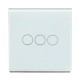 110-240V Smart Wifi Light Switch Touch Wall Switch Panel Switches 3 Switches in 1 Gang Alexa//Echo