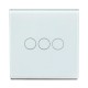 110-240V Smart Wifi Light Switch Touch Wall Switch Panel Switches 3 Switches in 1 Gang Alexa//Echo