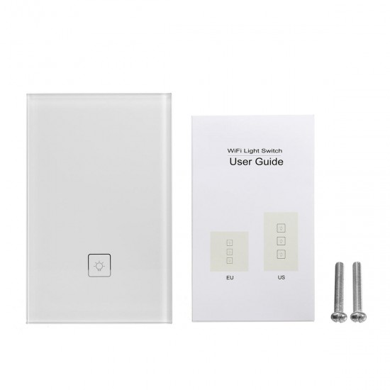 110-240V Wireless Remote Control Smart Wall Light Switch Works with Amazon Alexa US Standard