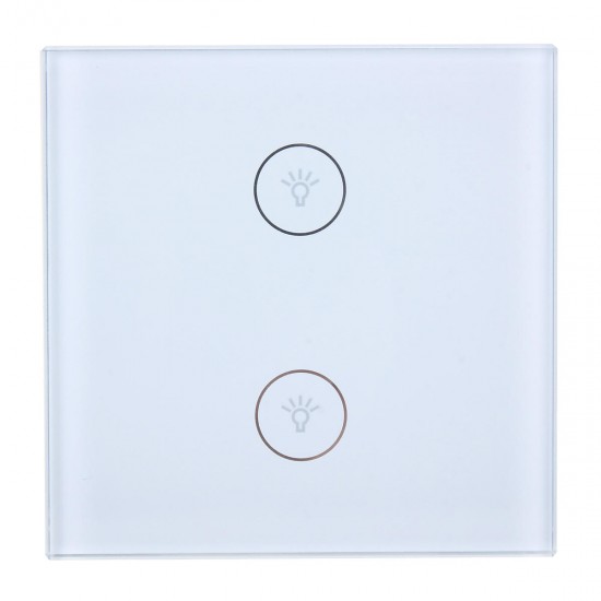 1/2/3 Way AC100-240V Smart Wall Switch Wifi Smart Remote Switch Touch Switch Wireless Voice Control