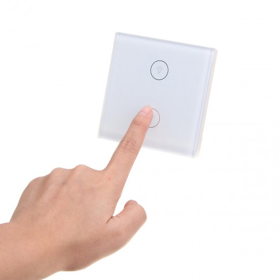 1/2/3 Way AC100-240V Smart Wall Switch Wifi Smart Remote Switch Touch Switch Wireless Voice Control