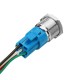 19mm Metal Self-locking Switch 12V LED 5Pin ON-OFF Push Button Switch With Wire Waterproof