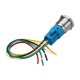 19mm Metal Waterproof 12/24V 5Pin ON-OFF Push Button Switch LED Power Switch