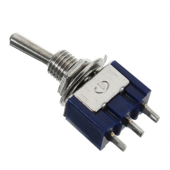 MTS-102 3 Gear 6A 125V Switch Latching Toggle Switch 6mm 3 Pin