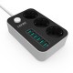 Power Strip Outlet Surge Protector with 3 AC Outlets and 6 USB Charging Ports EU Standard Power Strip Outlet Surge Protector with 3 AC Outlets and 6 USB Charging Ports EU Standard