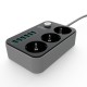 Power Strip Outlet Surge Protector with 3 AC Outlets and 6 USB Charging Ports EU Standard Power Strip Outlet Surge Protector with 3 AC Outlets and 6 USB Charging Ports EU Standard