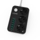 Power Strip Outlet Surge Protector with 3 AC Outlets and 6 USB Charging Ports EU Standard Power Strip Outlet Surge Protector with 3 AC Outlets and 6 USB Charging Ports EU Standard