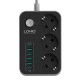 Power Strip Outlet Surge Protector with 3 AC Outlets and 6 USB Charging Ports EU Standard Power Strip Outlet Surge Protector with 3 AC Outlets and 6 USB Charging Ports EU Standard